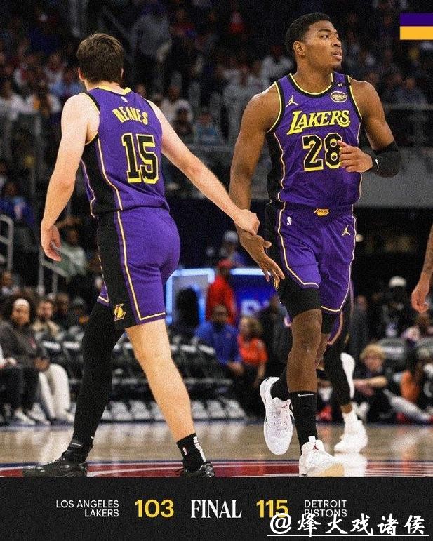 浓眉37+9詹姆斯20+8+11 湖人不敌活塞近4战3负 浓眉37+9詹姆斯20+8+11 湖人不敌活塞近4战3负